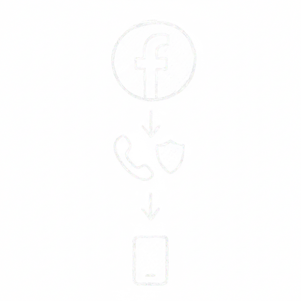 Infographic showing how ID Garden provides a private second phone number for authentication